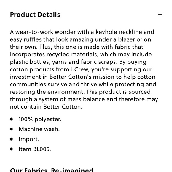 J. Crew NWT ruffle tie-neck ivory blouse - Picture 8 of 8